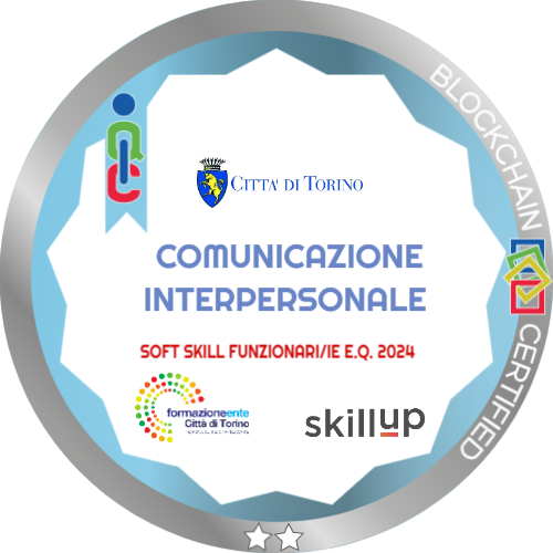 COMUNICAZIONE INTERPERSONALE  (Silver)  - SOFT SKILL FUNZIONARI/IE E.Q 2024